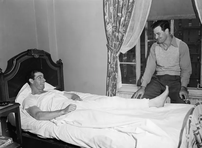 Framed Print : Joe DiMaggio in Bed Framed Print : Joe DiMaggio in Bed