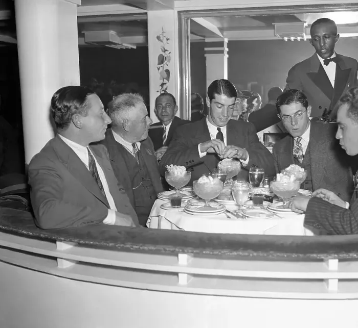Framed Print : Joe DiMaggio Dinning at the Cotton Club Framed Print : Joe DiMaggio Dinning at the Cotton Club