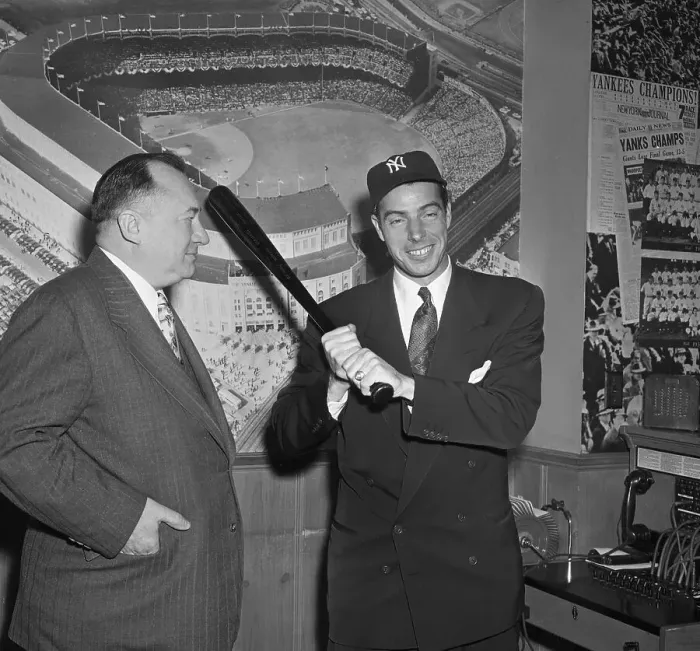 Framed Print : Joe DiMaggio with George Weiss Framed Print : Joe DiMaggio with George Weiss
