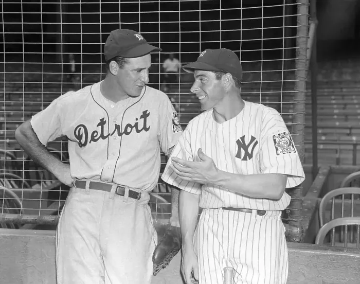 Framed Print : Joe DiMaggio and Hank Greenberg Framed Print : Joe DiMaggio and Hank Greenberg