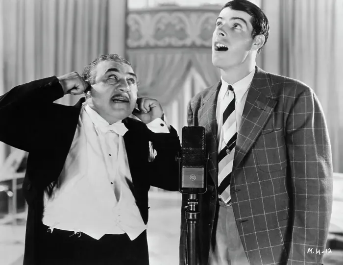 Framed Print : Joe DiMaggio and Henry Armetta Singing into Microphone Framed Print : Joe DiMaggio and Henry Armetta Singing into Microphone