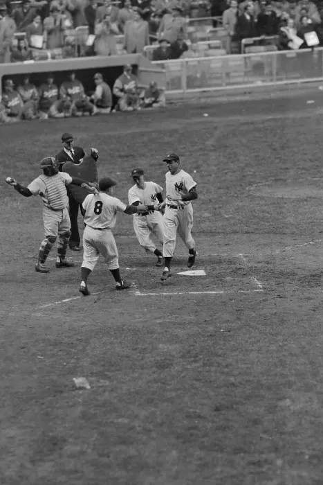 Framed Print : Joe DiMaggio After Home Run Framed Print : Joe DiMaggio After Home Run