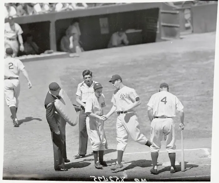 Framed Print : Joe DiMaggio After Home Run Framed Print : Joe DiMaggio After Home Run
