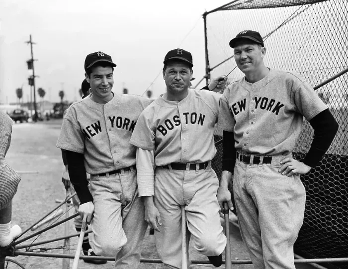 Framed Print : Joe Dimaggio, Jimmy Foxx, & Bill Dickey Framed Print : Joe Dimaggio, Jimmy Foxx, & Bill Dickey