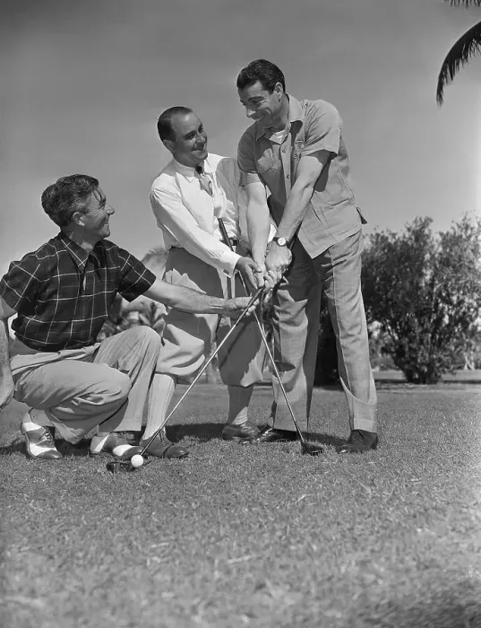 Framed Print : Joe DiMaggio Playing Golf