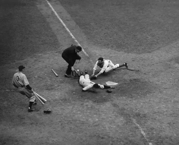Framed Print : Joe DiMaggio Sliding into Base Framed Print : Joe DiMaggio Sliding into Base