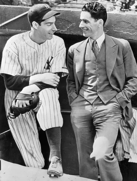 Framed Print : Joe DiMaggio Talking on Sidelines With His Brother Vince Framed Print : Joe DiMaggio Talking on Sidelines With His Brother Vince