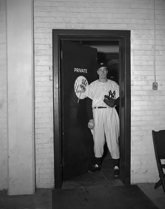 Framed Print : Joe DiMaggio on his Way to Practice Framed Print : Joe DiMaggio on his Way to Practice