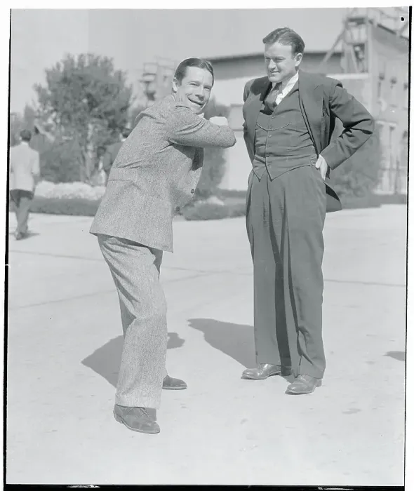 Framed Print : Joe E. Brown Talking with Joe Cronin Framed Print : Joe E. Brown Talking with Joe Cronin