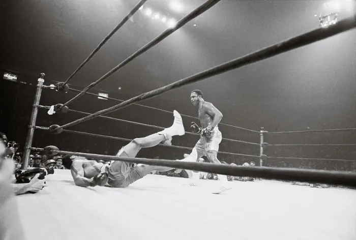 Framed Print : Joe Frazier Knocking Down Muhammad Ali Framed Print : Joe Frazier Knocking Down Muhammad Ali
