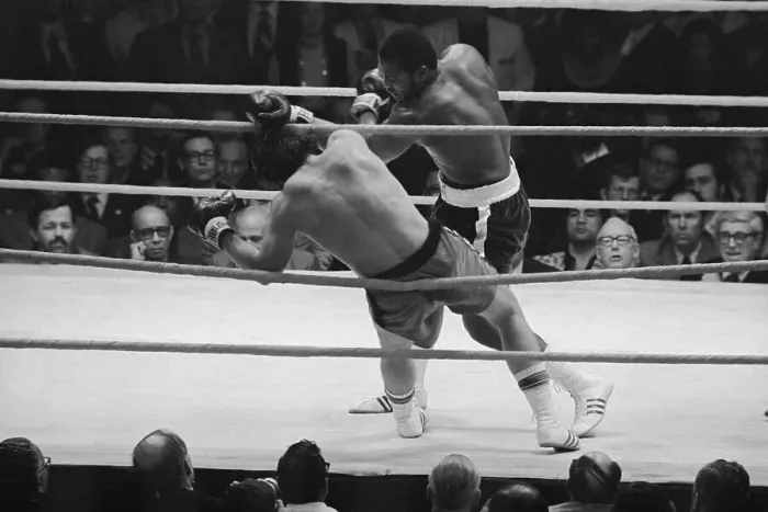 Framed Print : Joe Frazier Knocking Out Terry Daniels Framed Print : Joe Frazier Knocking Out Terry Daniels