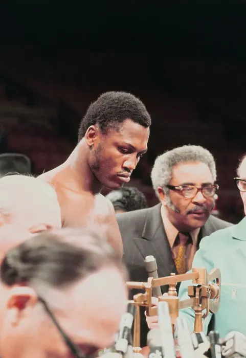 Framed Print : Joe Frazier Weighing In Framed Print : Joe Frazier Weighing In