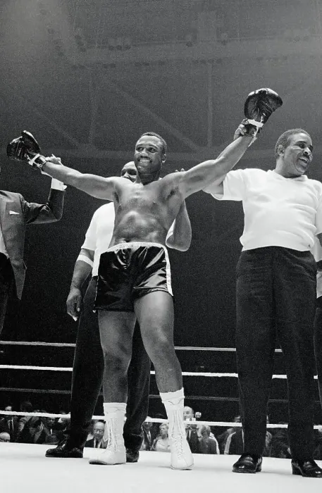 Framed Print : Joe Frazier After Winning Bout Framed Print : Joe Frazier After Winning Bout
