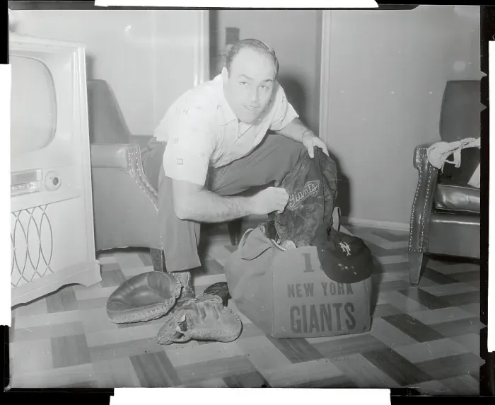 Framed Print : Joe Garagiola Searching in His Baseball Grip Framed Print : Joe Garagiola Searching in His Baseball Grip