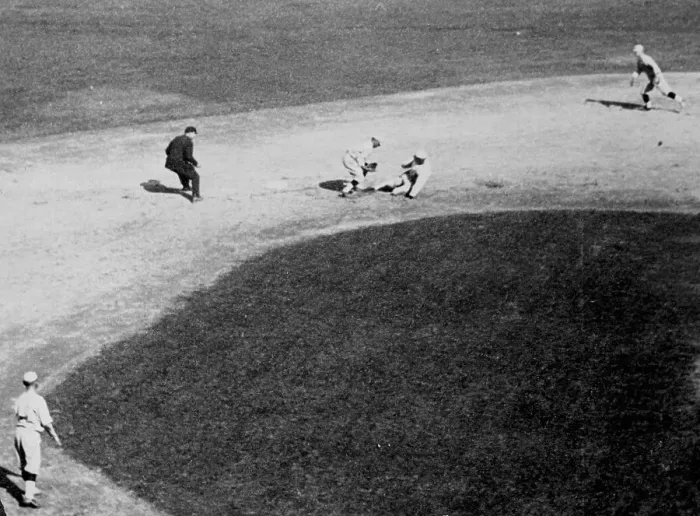 Framed Print : Joe Jackson Stealing Base