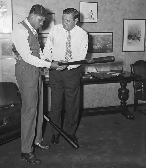 Framed Print : Joe Louis and Babe Ruth