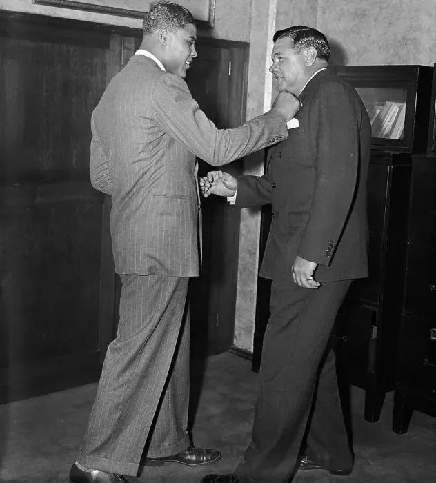 Framed Print : Joe Louis with Babe Ruth Framed Print : Joe Louis with Babe Ruth