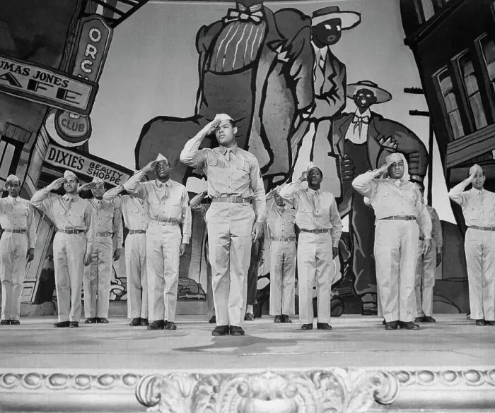 Framed Print : Joe Louis and Cast on Stage Framed Print : Joe Louis and Cast on Stage