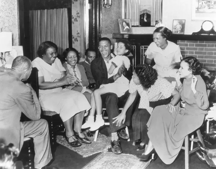 Framed Print : Joe Louis and His Family Framed Print : Joe Louis and His Family
