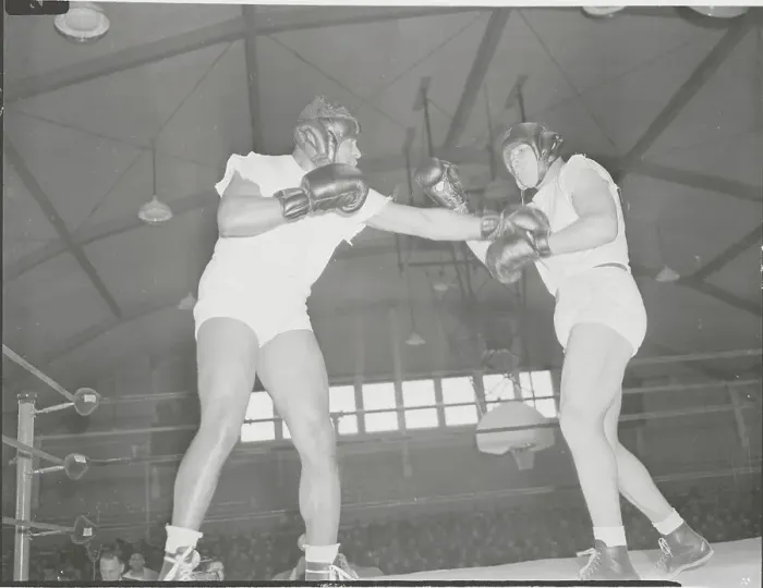 Framed Print : Joe Louis and George Nicholson Training at Fort Dix Framed Print : Joe Louis and George Nicholson Training at Fort Dix
