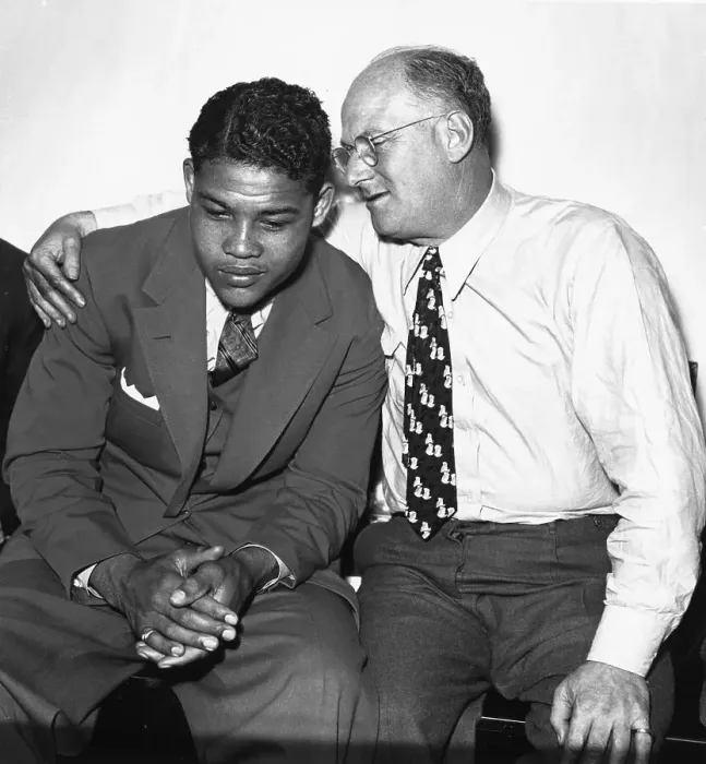 Framed Print : Joe Louis With Impressario Mike Jacobs Framed Print : Joe Louis With Impressario Mike Jacobs