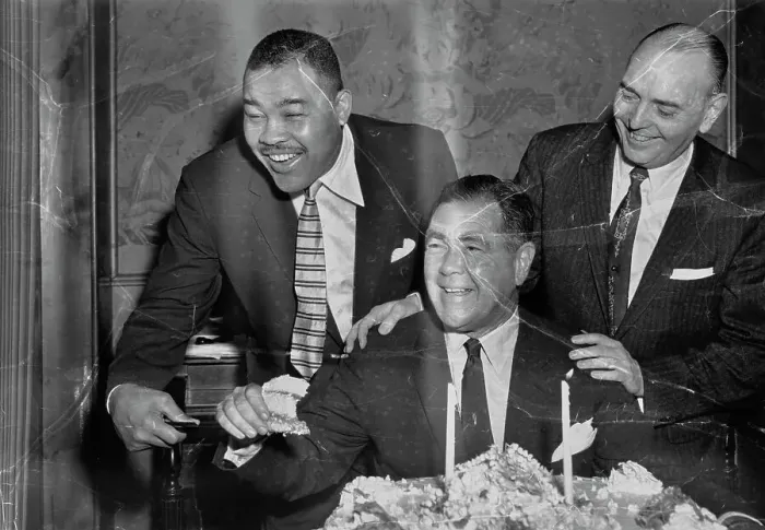 Framed Print : Joe Louis, James D Norris And A Craig Smith Framed Print : Joe Louis, James D Norris And A Craig Smith