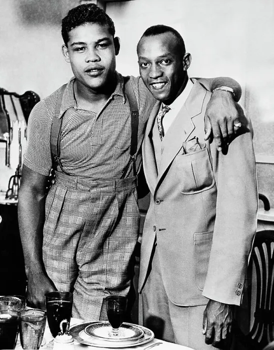 Framed Print : Joe Louis and Jesse Owens Framed Print : Joe Louis and Jesse Owens