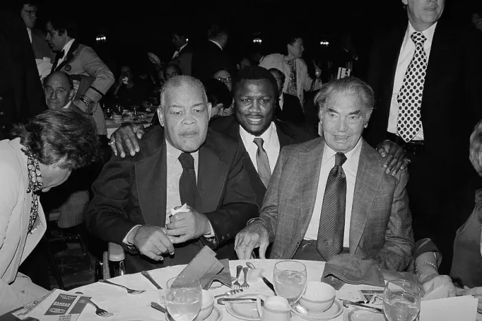 Framed Print : Joe Louis with Joe Frazier and Jack Dempsey Framed Print : Joe Louis with Joe Frazier and Jack Dempsey