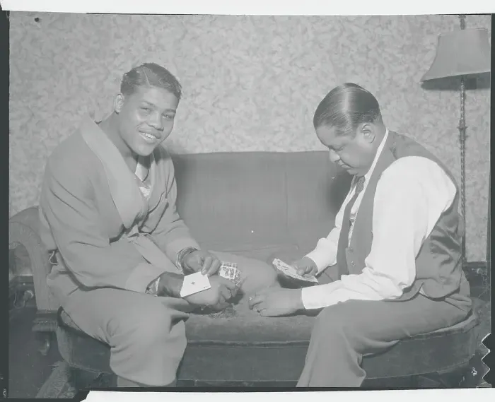 Framed Print : Joe Louis and Julian Black Playing Cards Framed Print : Joe Louis and Julian Black Playing Cards