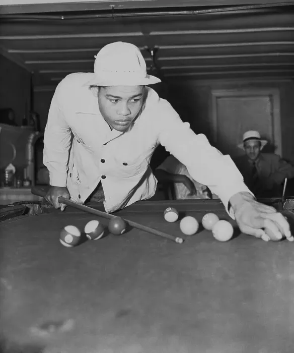 Framed Print : Joe Louis Playing Pool Framed Print : Joe Louis Playing Pool