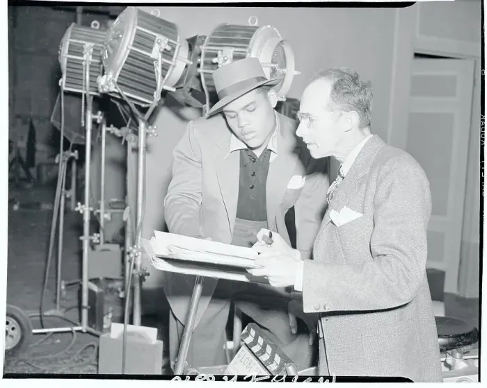 Framed Print : Joe Louis Rehearsing His Lines Framed Print : Joe Louis Rehearsing His Lines