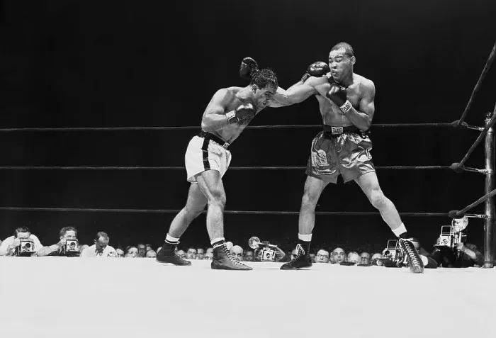 Framed Print : Joe Louis and Rocky Marciano Fighting Framed Print : Joe Louis and Rocky Marciano Fighting