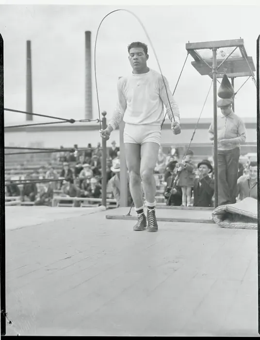Framed Print : Joe Louis Skipping Rope Framed Print : Joe Louis Skipping Rope