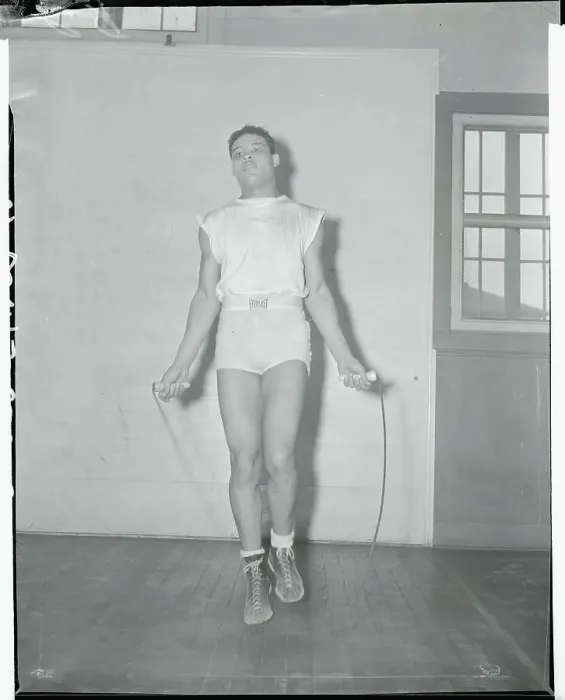 Framed Print : Joe Louis Skipping Rope Framed Print : Joe Louis Skipping Rope
