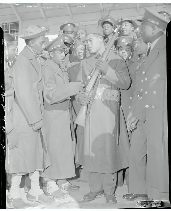 Framed Print : Joe Louis Surrounded by Army Buddies Framed Print : Joe Louis Surrounded by Army Buddies