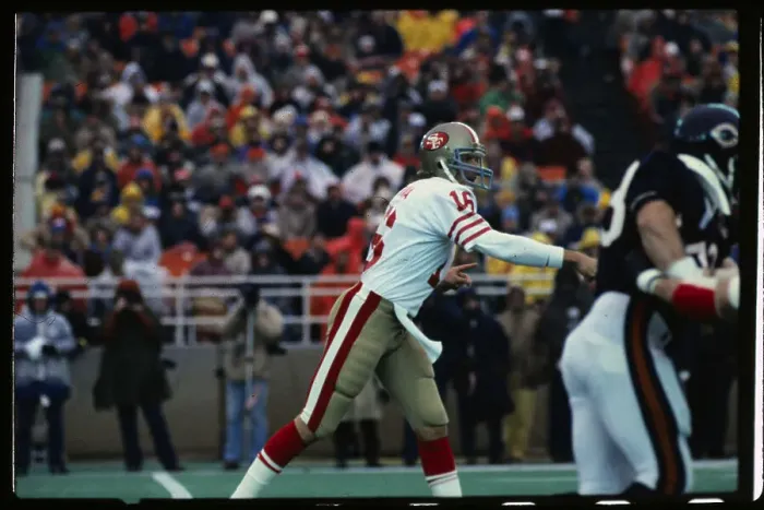 Framed Print : Joe Montana in Football Game Framed Print : Joe Montana in Football Game