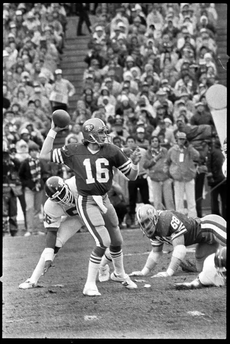 Framed Print : Joe Montana About to Pass in Football Game Framed Print : Joe Montana About to Pass in Football Game