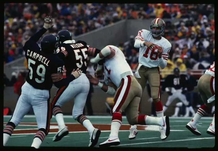 Framed Print : Joe Montana is Shown During Football Game Framed Print : Joe Montana is Shown During Football Game