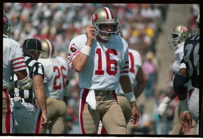 Framed Print : Joe Montana Shown During Game Framed Print : Joe Montana Shown During Game
