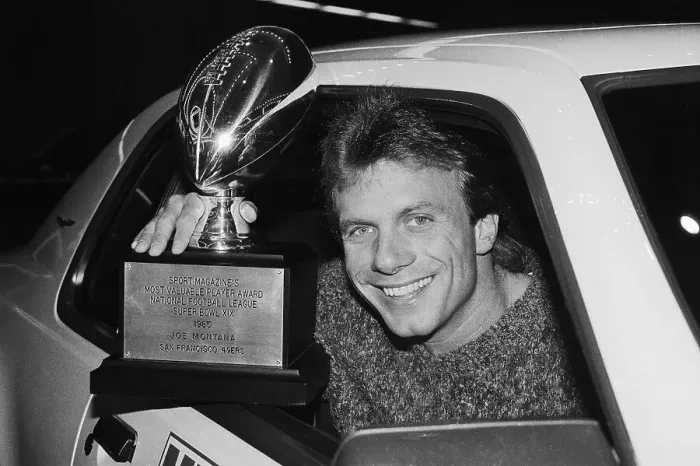 Framed Print : Joe Montana Sitting in Car Framed Print : Joe Montana Sitting in Car