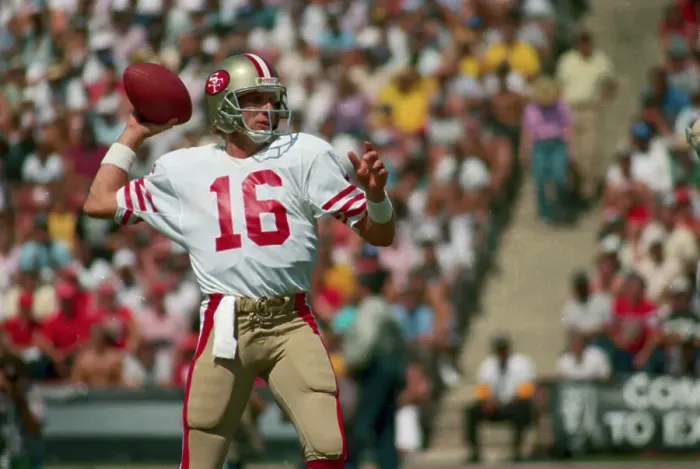 Framed Print : Joe Montana About to Throw Football Framed Print : Joe Montana About to Throw Football