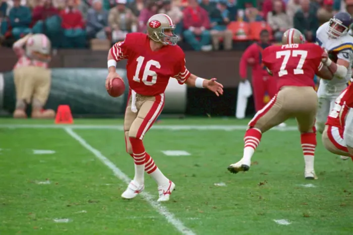 Framed Print : Joe Montana About to Throw Football Framed Print : Joe Montana About to Throw Football