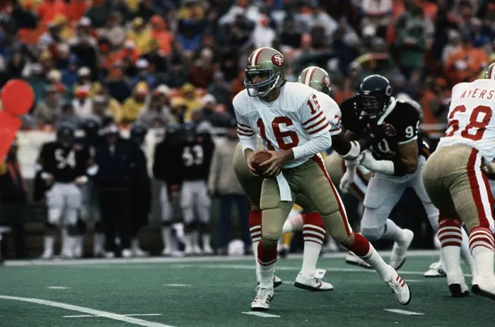 Framed Print : Joe Montana About to Throw Football Framed Print : Joe Montana About to Throw Football