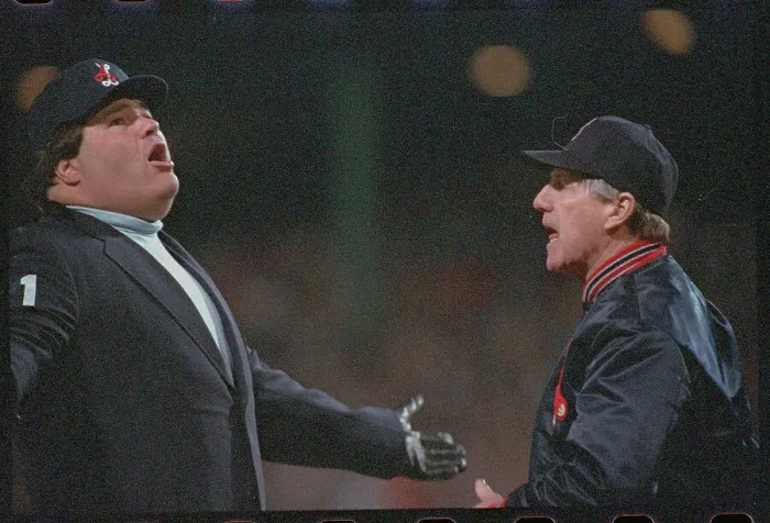 Framed Print : Joe Morgan and Ken Kaiser Arguing Framed Print : Joe Morgan and Ken Kaiser Arguing
