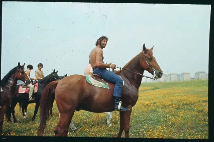 Framed Print : Joe Namath Atop a Horse Framed Print : Joe Namath Atop a Horse