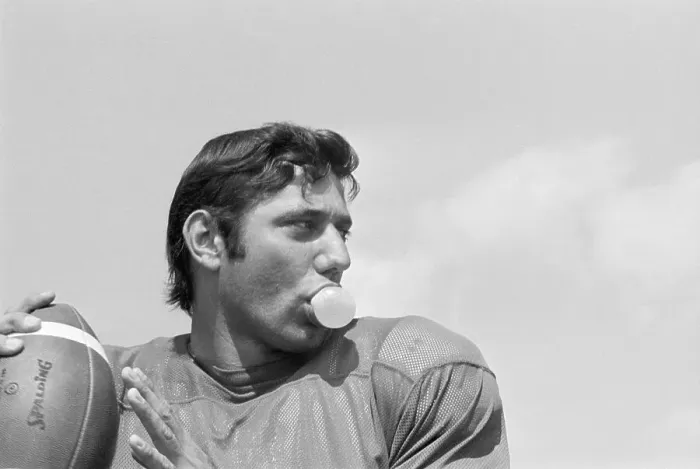 Framed Print : Joe Namath Blowing Bubble Framed Print : Joe Namath Blowing Bubble
