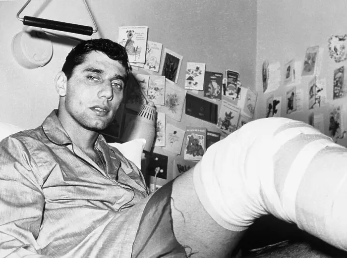 Framed Print : Joe Namath in Hospital Framed Print : Joe Namath in Hospital