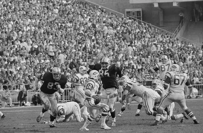 Framed Print : Joe Namath Trying to Throw Pass