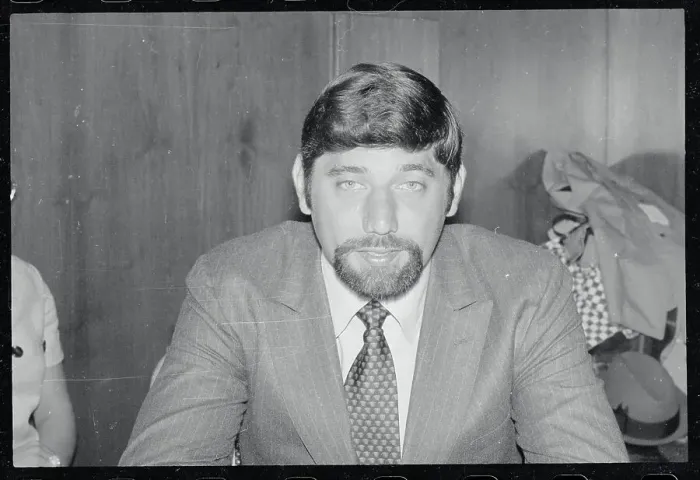 Framed Print : Joe Nameth Sporting a FuManchu Mustache Framed Print : Joe Nameth Sporting a FuManchu Mustache