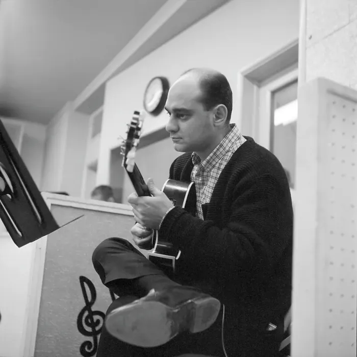 Framed Print : Joe Pass In The Studio Framed Print : Joe Pass In The Studio